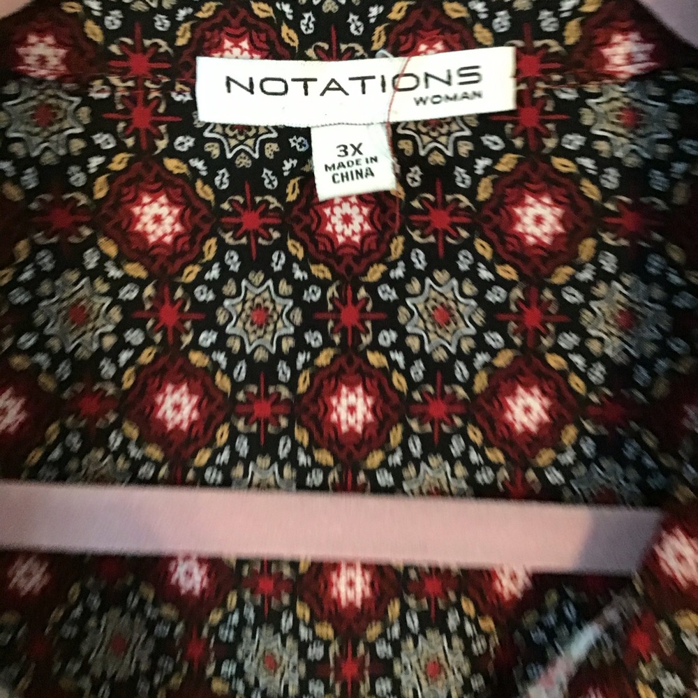 Notations Multicolored Designs Blouse - image 2